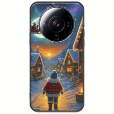 Santa Over The Village Xiaomi 12S Ultra Black TPU (Μαύρη Σιλικόνη)