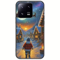 Santa Over The Village Xiaomi 13 Pro 5G Black TPU (Μαύρη Σιλικόνη)