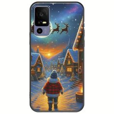 Santa Over The Village TCL 40R 5G Black TPU (Μαύρη Σιλικόνη)