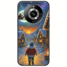 Santa Over The Village Realme 11 Pro 5G Black TPU (Μαύρη Σιλικόνη)