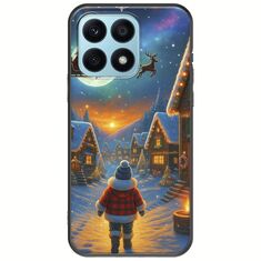 Santa Over The Village Honor X8a Black TPU (Μαύρη Σιλικόνη)