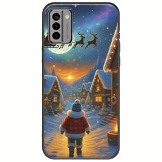 Santa Over The Village Nokia G22 Black TPU (Μαύρη Σιλικόνη)