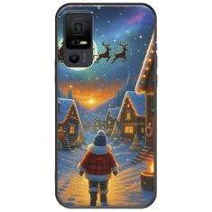 Santa Over The Village TCL 40 NXTPAPER 5G Black TPU (Μαύρη Σιλικόνη)