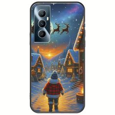 Santa Over The Village Realme C65 4G Black TPU (Μαύρη Σιλικόνη)