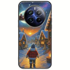 Santa Over The Village Realme 12+ 5G Black TPU (Μαύρη Σιλικόνη)