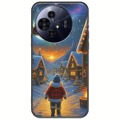 Santa Over The Village TCL 50 PRO NXTPAPER 5G Black TPU (Μαύρη Σιλικόνη)