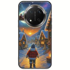 Santa Over The Village Honor Magic 7 Lite 5G Black TPU (Μαύρη Σιλικόνη)