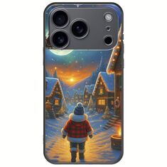 Santa Over The Village iPhone 17 Pro Max Black TPU (Μαύρη Σιλικόνη)