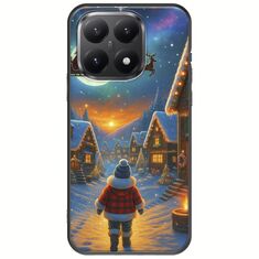 Santa Over The Village Xiaomi 15T 5G Black TPU (Μαύρη Σιλικόνη)