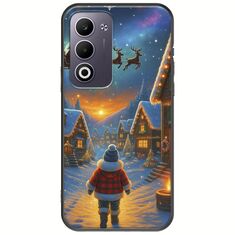 Santa Over The Village Oppo A5 4G/5G Black TPU (Μαύρη Σιλικόνη)
