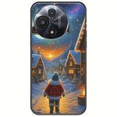 Santa Over The Village TCL 60R 5G Black TPU (Μαύρη Σιλικόνη)