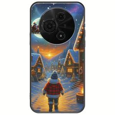 Santa Over The Village TCL 60 SE Black TPU (Μαύρη Σιλικόνη)
