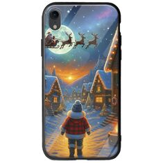 Santa Over The Village iPhone XR Groove TPU (Tempered Glass και TPU)
