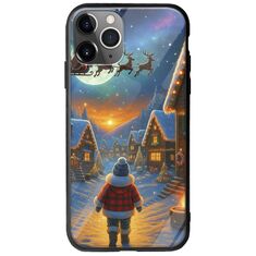 Santa Over The Village iPhone 11 Pro Max Groove TPU (Tempered Glass και TPU)