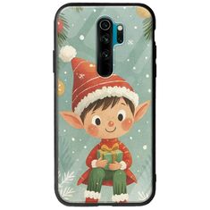 Smiling Elf Present Xiaomi Redmi Note 8 Pro Groove TPU (Tempered Glass και TPU)