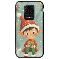 Smiling Elf Present Xiaomi Redmi Note 9S / 9 Pro / 9 Pro Max Groove TPU (Tempered Glass και TPU)