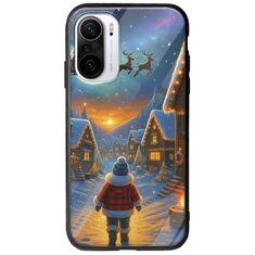 Santa Over The Village Xiaomi Poco F3 Groove TPU (Tempered Glass και TPU)