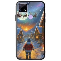 Santa Over The Village Realme C21 Groove TPU (Tempered Glass και TPU)