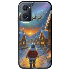 Santa Over The Village Realme 9i Groove TPU (Tempered Glass και TPU)