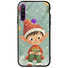 Smiling Elf Present Xiaomi Redmi Note 8 2021 Groove TPU (Tempered Glass και TPU)