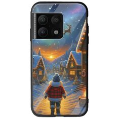 Santa Over The Village OnePlus 10 Pro Groove TPU (Tempered Glass και TPU)