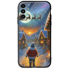 Santa Over The Village Samsung Galaxy A13 5G Groove TPU (Tempered Glass και TPU)