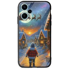 Santa Over The Village Xiaomi Poco F5 5G Groove TPU (Tempered Glass και TPU)
