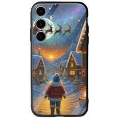 Santa Over The Village Samsung Galaxy A15 4G / 5G Groove TPU (Tempered Glass και TPU)