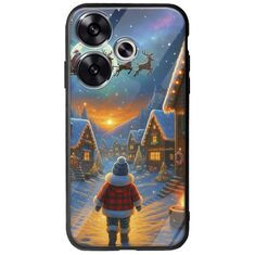 Santa Over The Village Xiaomi Poco F6 5G Groove TPU (Tempered Glass και TPU)