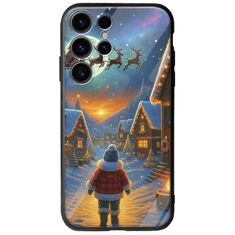 Santa Over The Village Samsung Galaxy S25 Ultra 5G Groove TPU (Tempered Glass και TPU)