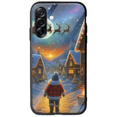Santa Over The Village Samsung Galaxy A36 5G  Groove TPU (Tempered Glass και TPU)