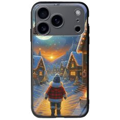 Santa Over The Village iPhone 17 Pro Max Groove TPU (Tempered Glass και TPU)