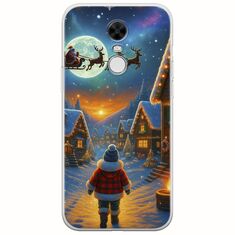 Santa Over The Village Xiaomi Redmi Note 4 / Note 4X Flexible TPU (Διάφανη Σιλικόνη)