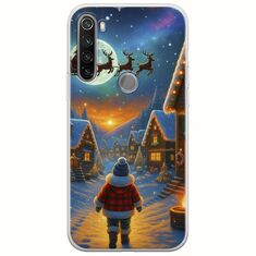 Santa Over The Village Xiaomi Redmi Note 8T Flexible TPU (Διάφανη Σιλικόνη)