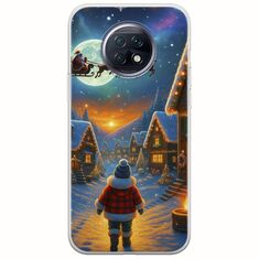 Santa Over The Village Xiaomi Redmi Note 9T 5G Flexible TPU (Διάφανη Σιλικόνη)