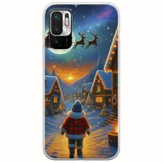 Santa Over The Village Xiaomi Redmi Note 10 5G Flexible TPU (Διάφανη Σιλικόνη)