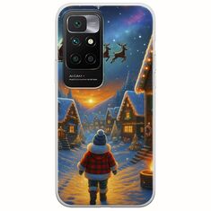 Santa Over The Village Xiaomi Redmi 10 Flexible TPU (Διάφανη Σιλικόνη)