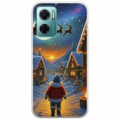 Santa Over The Village Xiaomi Redmi 10 5G Flexible TPU (Διάφανη Σιλικόνη)