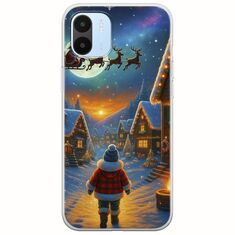 Santa Over The Village Xiaomi Redmi A2 Flexible TPU (Διάφανη Σιλικόνη)