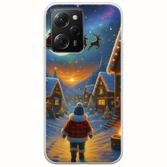 Santa Over The Village Xiaomi Poco X5 Pro 5G Flexible TPU (Διάφανη Σιλικόνη)
