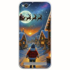 Santa Over The Village Xiaomi Redmi 5A Flexible TPU (Διάφανη Σιλικόνη)