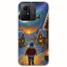 Santa Over The Village Xiaomi Redmi Note 12S Flexible TPU (Διάφανη Σιλικόνη)