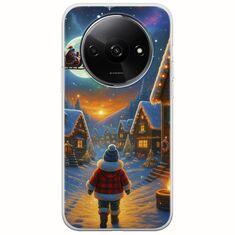 Santa Over The Village Xiaomi Redmi A3 Flexible TPU (Διάφανη Σιλικόνη)