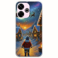 Santa Over The Village Xiaomi Redmi 13 4G Flexible TPU (Διάφανη Σιλικόνη)