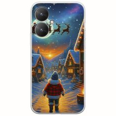 Santa Over The Village Xiaomi Redmi 13C 5G Flexible TPU (Διάφανη Σιλικόνη)