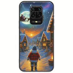 Santa Over The Village Xiaomi Redmi Note 9S / 9 Pro / 9 Pro Max Black TPU (Μαύρη Σιλικόνη)