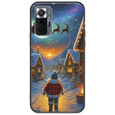 Santa Over The Village Xiaomi Redmi Note 10 Pro / 10 Pro Max Black TPU (Μαύρη Σιλικόνη)