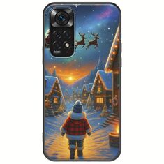 Santa Over The Village Xiaomi Redmi Note 11 / 11s Black TPU (Μαύρη Σιλικόνη)
