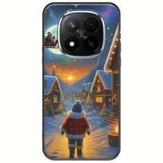 Santa Over The Village Xiaomi Poco X7 5G Black TPU (Μαύρη Σιλικόνη)