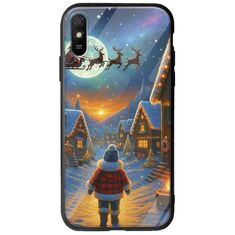 Santa Over The Village Xiaomi Redmi 9A Groove TPU (Tempered Glass και TPU)